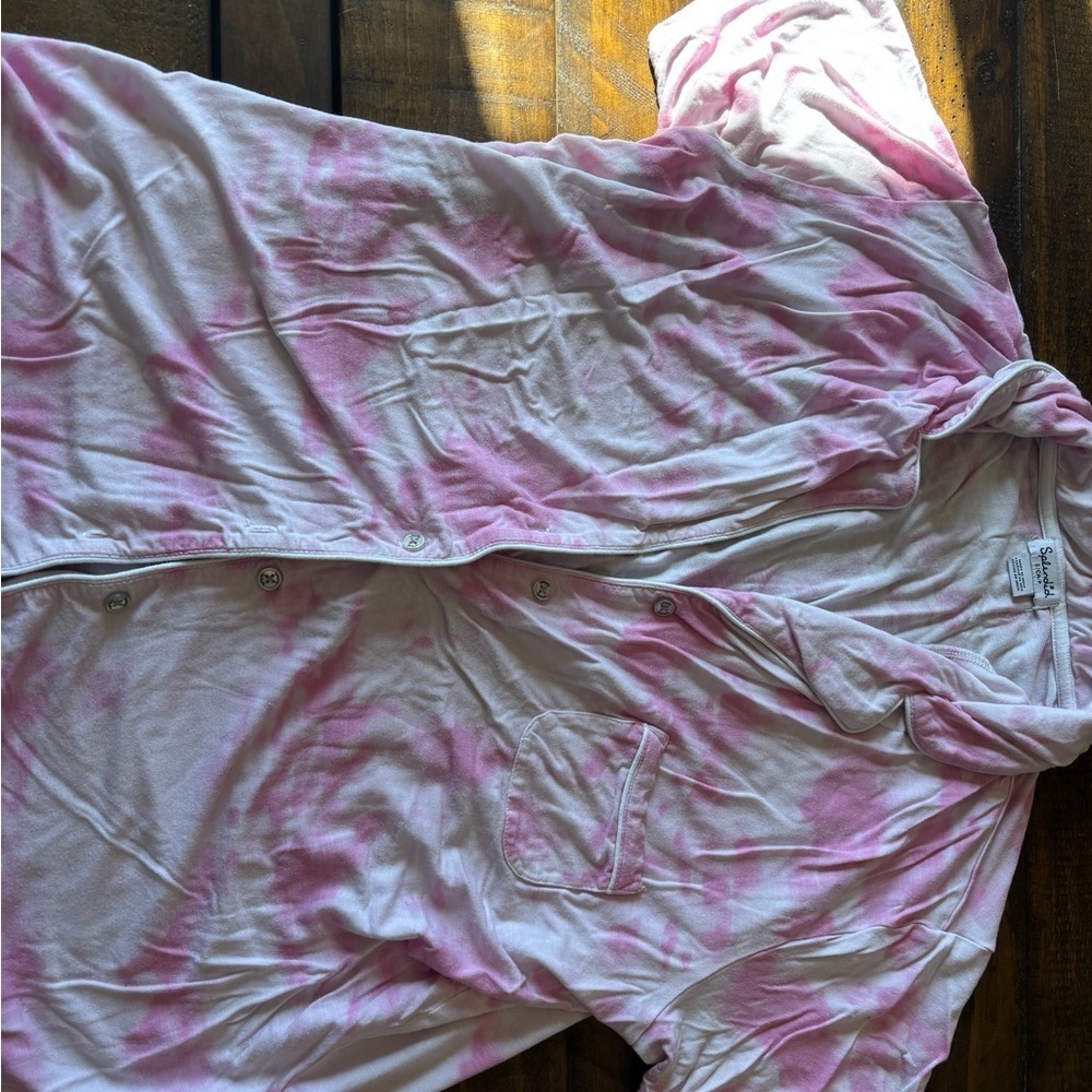 Splendid Pink Tie-Dye Pajama Set - Picture 6 of 7